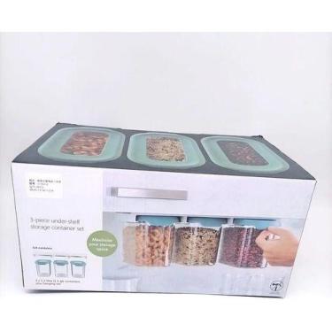 Imagem de Porta Tempero Suspenso 3 Peças Multigrãos Transparente - oem