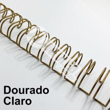 Imagem de Wire-o Espiral 1 1/4" Dourado Claro 2:1 23 anéis - 2 unidades