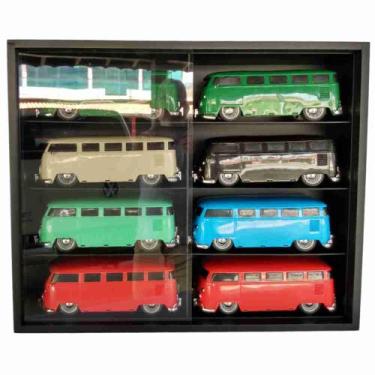 Imagem de Expositor 8 Nichos - Escala 1:18 carrinhos Preto - cod 18013 - MAG ART
