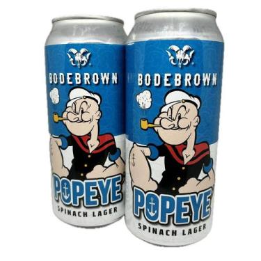 Imagem de 2 Cerveja Popeye Pilsner 473ml Puro Malte Spinach Larger - Popeye Bode