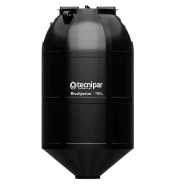 Imagem de Fossa septica biodigestor para esgoto 750l/ dia tecnipar preta 168cm