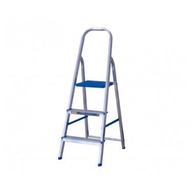 Imagem de Escada de Abrir Residencial em Alumínio com 03 Degraus Alumasa