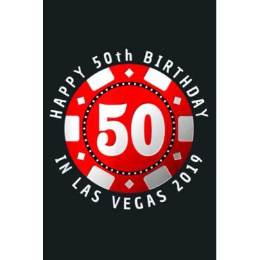 Imagem de 50Th Birthday In Las Vegas 2019 Poker Chip Gift: Notebook Planner - 6x9 inch Daily Planner Journal, To Do List Notebook, Daily Organizer, 114 Pages