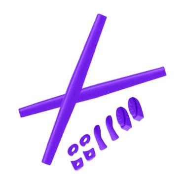 Imagem de Boldbright Kits de borracha de substituição para fones de ouvido e nariz compatíveis com óculos de sol Oakley Juliet - Roxo