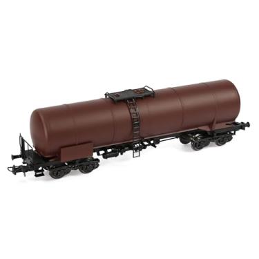 Imagem de C8768 1 unidade 1:87 escala HO vagão-tanque estilo europeu acoplador modelo trens tanque de óleo carro (marrom)