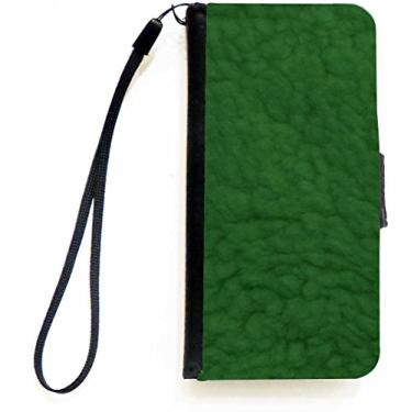 Imagem de Rikki Knight Capa carteira flip de lã de ovelha verde com aba magnética para Apple iPhone 5c