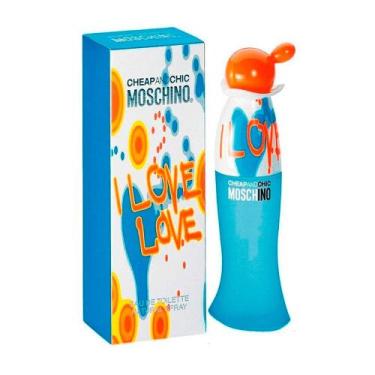 Imagem de I love love edt 100ml moschino perfume feminino importado, 100ml