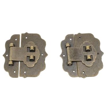 Imagem de Trava Decorativa do Ferrolho da Caixa de Jóias, Liga de Zinco Retro Antiga de 2 Furos Com Parafusos, Decoração Encantadora para Caixa de Madeira, Instalação Conveniente para (L)