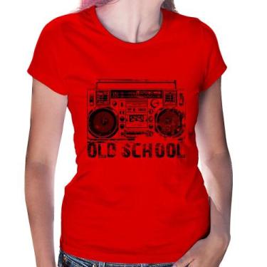 Imagem de Baby Look Old School Boombox - Foca na Moda, Vermelho, GGG