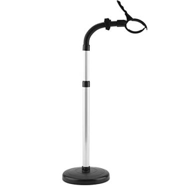 Imagem de Secador de Suporte de Suporte de Suporte de Cabelo Stands Usados para Soprar Cabelos Unhas ou Animais de Estimação Banhados Altura Gancho de Base Pesada Ajustável e Retenção de