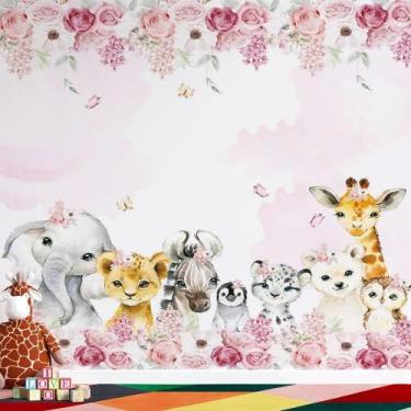 Imagem de Papel de Parede Infantil Safari AL 186 - AloPapers, 1.60m de altura (m
