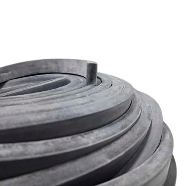 Imagem de Borracha Perfil Esponjoso Vedação 25x12,5mm Macio - 20 Metros Borrachas Londrina