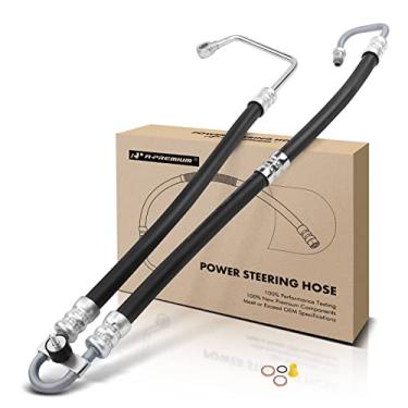Imagem de A-Premium Conjunto de mangueira de pressão de direção hidráulica compatível com BMW 525i 2001-2003, 528i 1998-2000, 530i 2001-2003, 2,5L 2,8L 3,0L, bomba para rack
