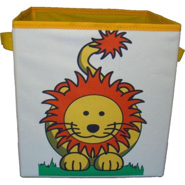 Imagem de Caixa Organizadora De Brinquedos Estampada 28X30X28Cm Leão