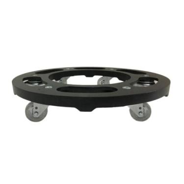 Imagem de Suporte Para Vaso 35cm em Alumínio com 6 Rodas de Silicone em Gel Até 