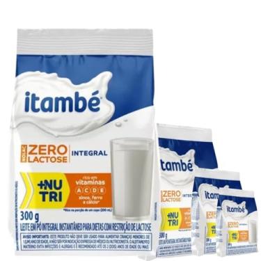 Imagem de 4 Unidades-Leite Pó Instantâneo Integral Zero Lactose Itambé - 300g