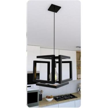 Imagem de Kit 3 Pendentes Luminária Infinity Industrial Preto - Metalcromo