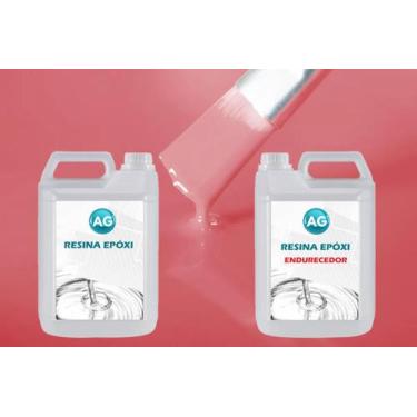 Imagem de Resina Epóxi 1Kg + Cor Sólida Rosa Ral3017 Ag Media Espessur - Resinas