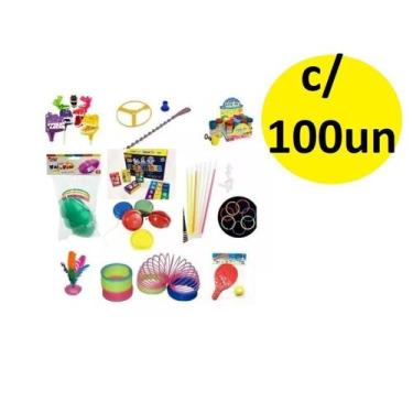 Imagem de Kit 100 Brinquedos Dia Das Crianças Cosme Damião Sortidos - Lynx
