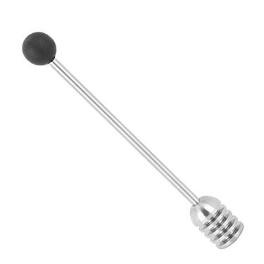 Imagem de 304 Colher de Mel Em Aço inoxidável/Bastão de agitação/Colher de Merda de Mel/Colher de sobremesa/Varinha de Mel - Durável e Elegante para Mel, Xaropes e Molhos (Preto)