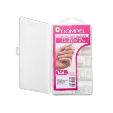 Imagem de 144un Unha Postiça Realista Natural Manicure Media Antimicrobiano Domp