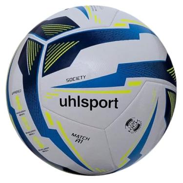 Imagem de Bola de Futebol Campo Uhlsport Match R1 Preto/Azul/Amarelo Tamanho 5