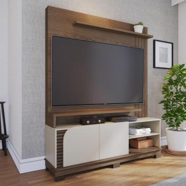 Imagem de Home Theater 2 Portas Para Tv's Até 65 Jurerê Amêndoa Off White Matte