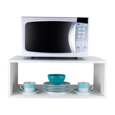 Imagem de Nicho Para Micro-ondas Forno Elétrico Cozinha Branco 60cm