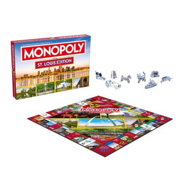 Imagem de Jogo de tabuleiro Monopoly St Louis mo Edition para crianças de 8 anos ou mais