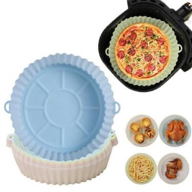 Imagem de Airfryer cesta de silicone quadrado bandeja de silicone para airfryer 