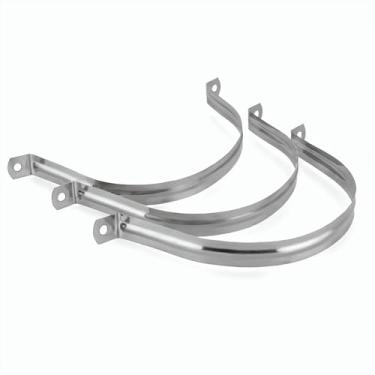 Imagem de 20 peças 3-15/16 polegadas, braçadeiras de aço inoxidável 304 resistentes - clipes de conduíte de suporte em U de dois furos para HVAC/elétrico/encanamento, tubo/tubo rígido seguro em madeira/metal