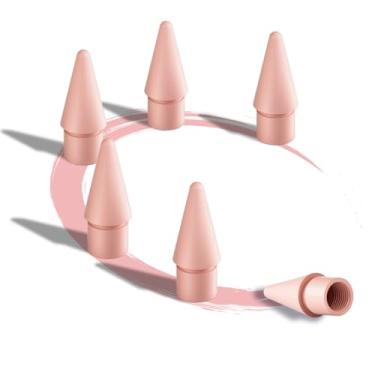 Imagem de Dicas de substituição para Apple Pencil 2ª geração/1ª geração/USB-C/Apple Pencil Pro Generation, correspondência exata com pontas de caneta Apple, rosa, pacote com 6