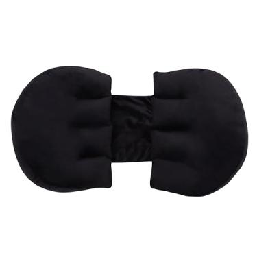 Imagem de Travesseiro Ajustável para Gestante, Tecido Aveludado (Preto)