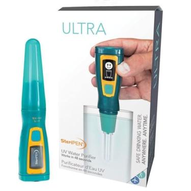 Imagem de Purificador de água UV ultra portátil Katadyn SteriPen – Bateria recarregável de 2200 mAh, elimina 99,99% de microorganismos, tratamento rápido de água para caminhadas, acampamento e viagens