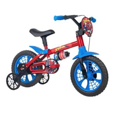 Imagem de Bicicleta Infantil Aro 12 Homem-Aranha Heróis Marvel Nathor - 10126016