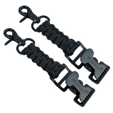 Imagem de MELOTOUGH Clipe tático para luva de trabalho para cinto de ferramentas, mochila tática, acessório ao ar livre (preto, 2 peças)