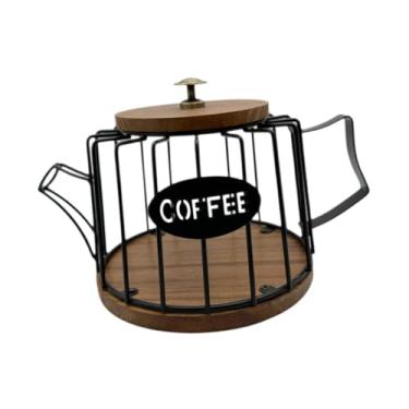 Imagem de FytStycale Cafetora de cesta de cesta de cafetador cápsula de café para acessórios de barra de acessórios de bar, Preto