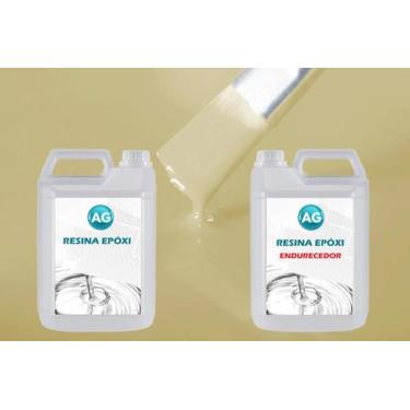 Imagem de Resina Epóxi 1Kg + Cor Sólida Marfim Ral1014 Ag Media Espess - Resinas