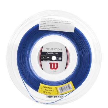 Imagem de Corda Wilson Sensation Blue 16L 1.30mm Azul - Rolo Com 200 Metros 
