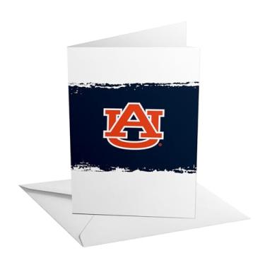Imagem de Desert Cactus Auburn University Cartão comemorativo de 12 x 17 cm Tigres War Eagle Cartolina dobrada única com envelope para celebração de festa oficialmente licenciada (cartão B de 12 x 18 cm