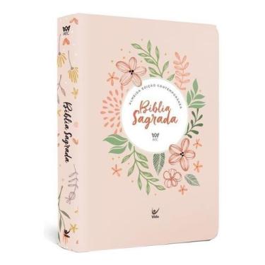 Imagem de Bíblia Aec - Letra Gigante - Salmão Flores Sortido - VIDA EDITORA, Sor