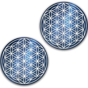Imagem de DJ One Pair Flower Of Life #3 Scratch Pads 1200 vinil Memorabilia 30,5 cm tapete deslizante para toca-discos Tapete de bandeja de DJ x2