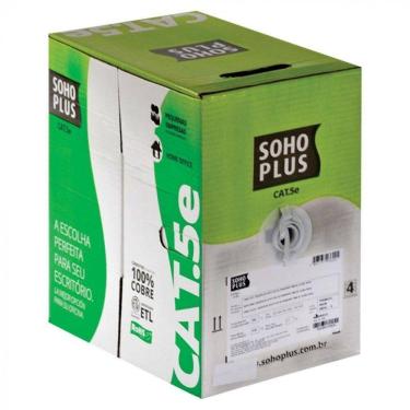 Imagem de Cabo Lan U-utp Cat.5e 24awg Cmx 305m Branco 23200101