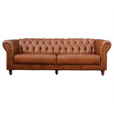 Imagem de Sofá 2 Lugares Bérgamo 180cm Couro Mel