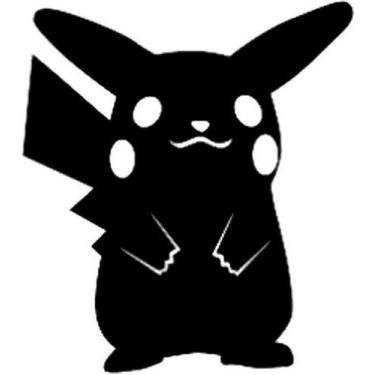 Imagem de aplique de parede Pokemon Pikachu em MDF c/ fita dupla face quadro dec