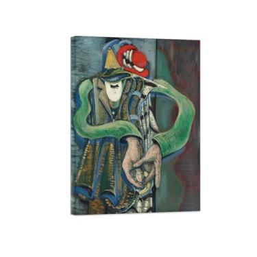 Imagem de Abstrato lona wall art pinturas famosas-Casal-Poster e impressões para decoração casa pronta para pendurar 50x70cm20x27in Tela Embrulhada