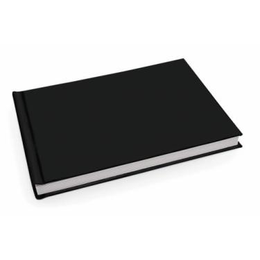 Imagem de Álbum de fotos Ical, encadernação fotolivro autocolante, folhas de papel rígido branco, para 20 fotos 10x15cm horizontal - linha Instalivro - modelo preto - 771