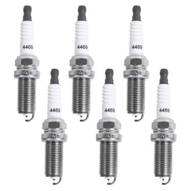 Imagem de Velas de ignição irídio 6 peças 4469 LFR5AIX-11 compatíveis com Nissan Xterra Altima Maxima Pathfinder Infiniti G35 Hyundai Santa Fe Kia Optima Toyota 4Runner V6 2.7L-4.0L
