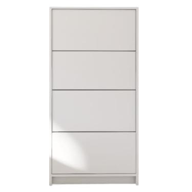 Imagem de Sapateira 4 Portas Armário Multiuso Organizador para Hall Entrada Estante Quarto Sala Moderna
