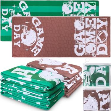 Imagem de Mindsoft 12 peças de acessórios de dia de jogo de beisebol, toalhas refrescantes de futebol, presente de equipa, microfibra, basquete, toalha fria respirável 89 cm x 38 cm, toalha de gelo macia